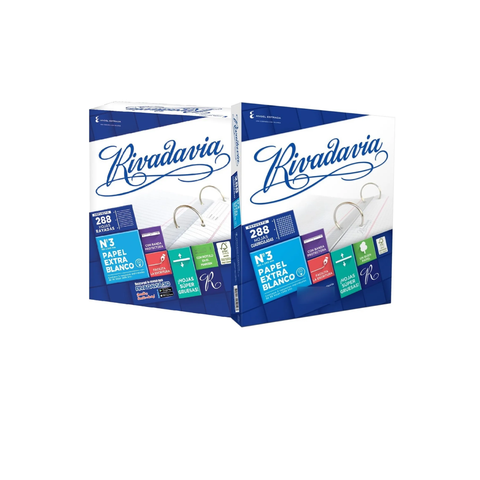 Repuesto Nº3 Rivadavia -90Grs- x288Hojas. 