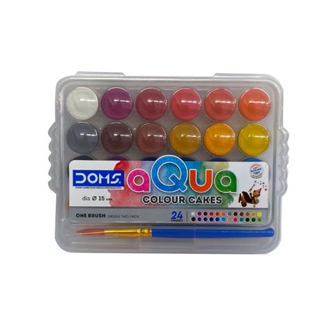 Acuarela Doms x24 Colores (15mm Diam) + Pincel (8813)