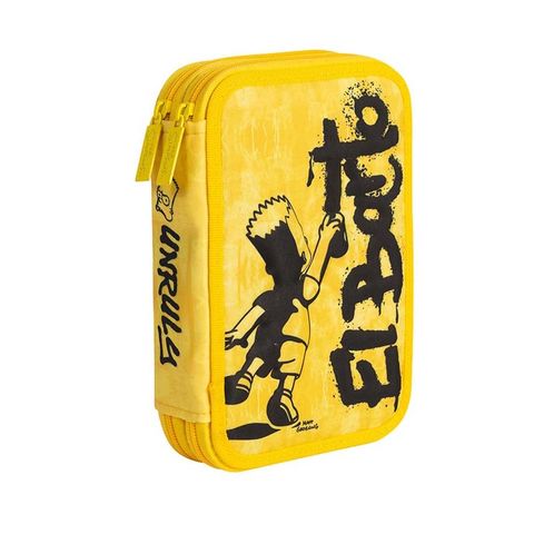 Cartuchera Canopla Tela Mooving 2 Pisos The Simpsons 