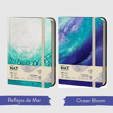 Cuaderno Chico Ledesma Ocean 16x21cm T/D 96H Encuadernado 3 en 1