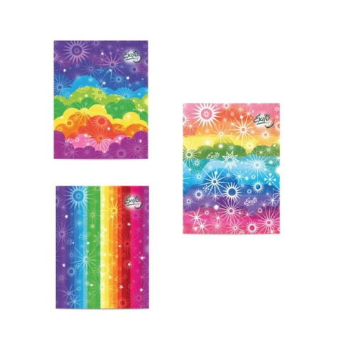 Cuaderno Escolar Tapa Flexible Nº3 Rayado Éxito Arco Iris 