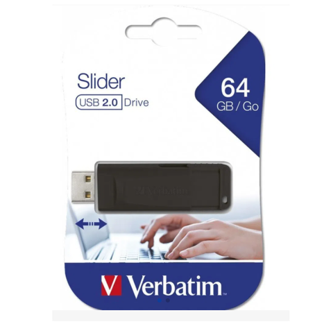 USB Drive Verbatim  64 GB Slider 2.0 (98698)