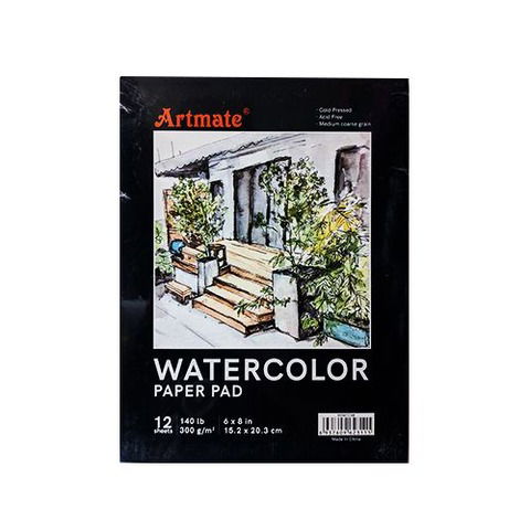 Block Artmate Acuarela (300gr) (15X20cm) (HSW-CC-68) Paper Pad - Embloc.