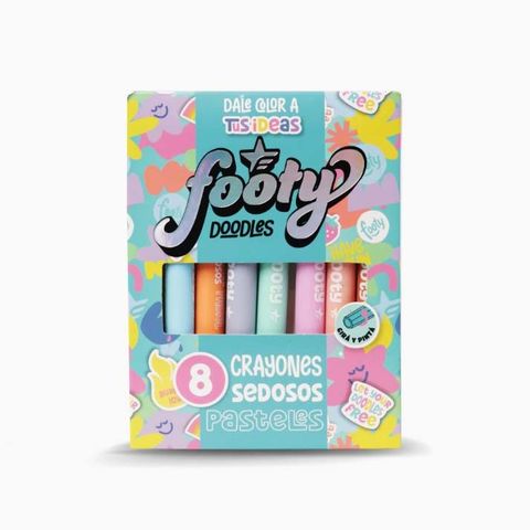 Cera Footy x8 Sedosos Pastel (LIB242)