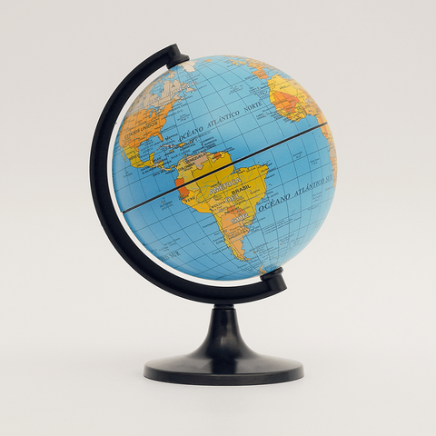 Globo Terráqueo Base Plast. Político 14cm (147W)