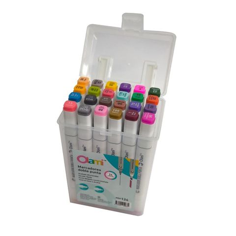 Marcador Olami Sketch Doble Punta Box x24 (MDP124)