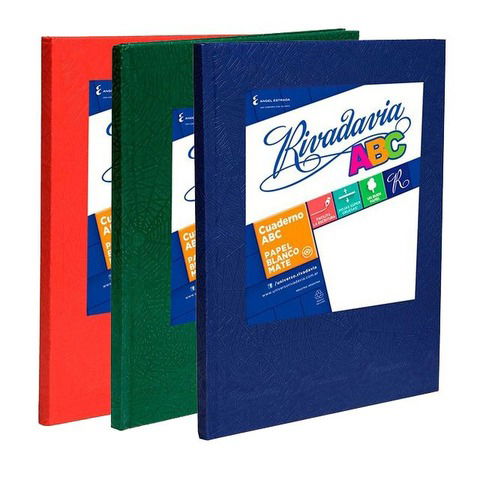 Cuaderno Escolar Rivadavia 19x23,5 (Nº3) Araña Rayado x98hs 