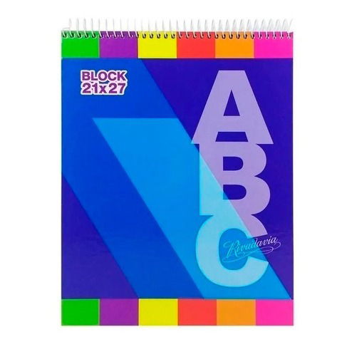 Cuaderno Escolar Rivadavia ABC Espiral Superior 21x27cm 60Hjs Rayado P/Zurdos 