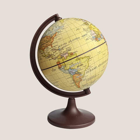 Globo Terráqueo Base Plast. Antiguo 10cm (107AW)