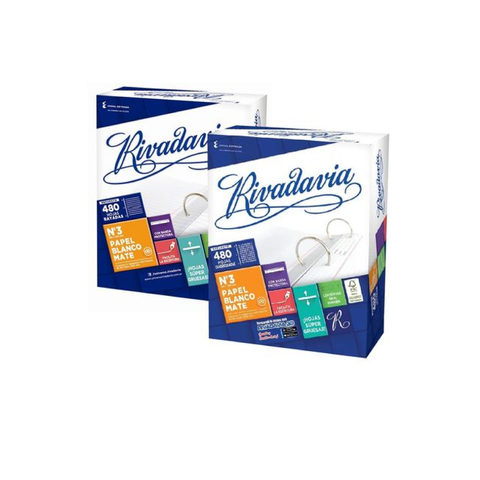 Repuesto Nº3 Rivadavia -90Grs- x480Hojas. 