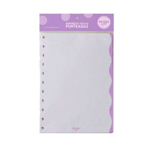 Repuesto Cuaderno Mooving Loop a Discos 30Hojas 