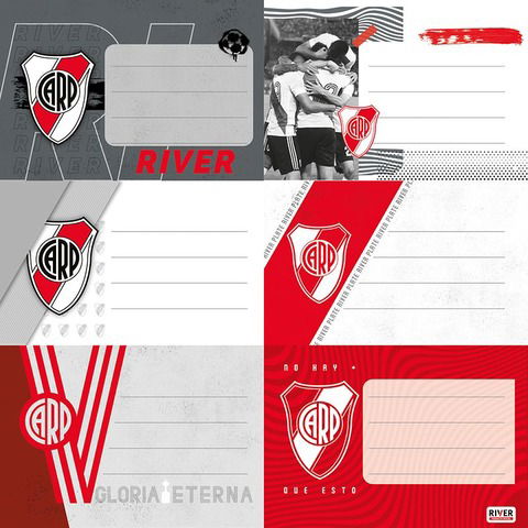 Etiquetas Mooving x12 River Plate 