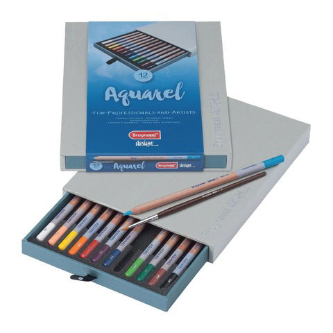 Lapiz Bruynzeel Aquarell x12 Estuche de Madera