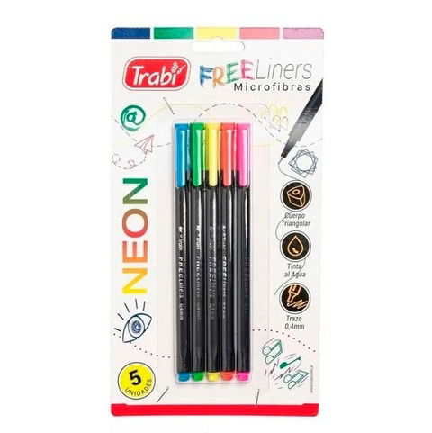 Microfibras Trabi Free Liners 0.4 x 5 Neón