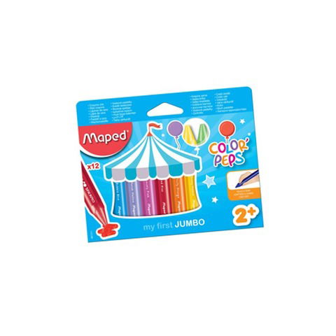 Cera Maped Colorpeps Jumbo Wax x12 (Maxi)