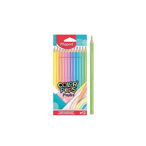 Lapiz Maped Colorpeps Pastel x12 Largos