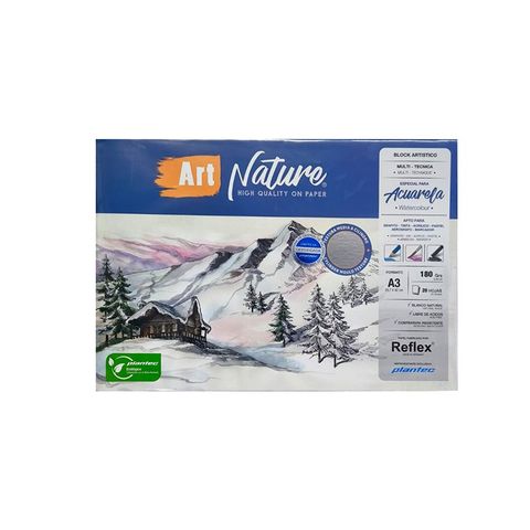 Block Art Nature A3 Acuarela/Multitecnica 180gr 20h Emblocado (89784)