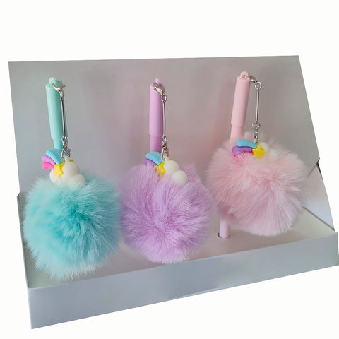 Lapicera Wero Boligrafo Pom Pom (WE3030) Rainbow