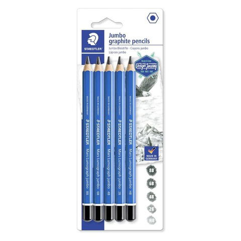 Lápiz de Graduación Staedtler Lumograph Jumbo x5 (100J)