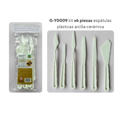 Kit Herramientas Para Arcilla-Ceramica Giorgione x6 (G-Y0007)