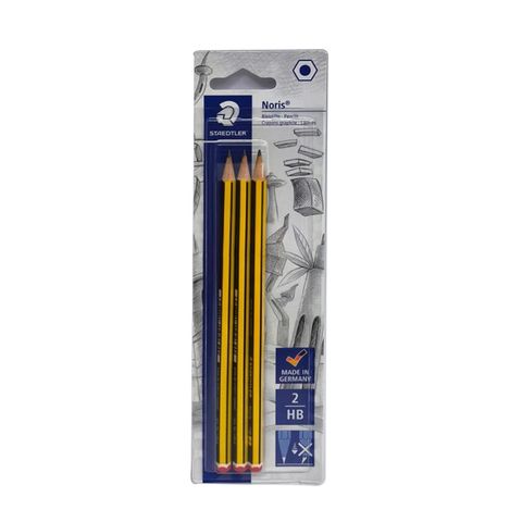Lápiz Negro Staedtler Noris x3 HB