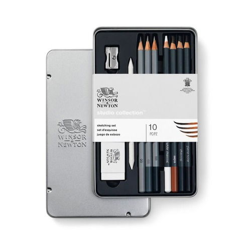 Lápiz Winsor & Newton Lata Boceto x10 (0490010)