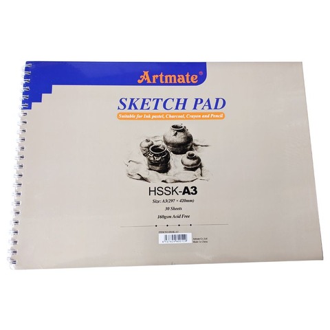 Block Artmate Boceto (160gr) (29,7x42cm) HSSK-A3 Sketch Pad Espiral