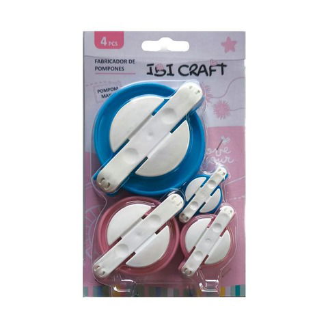 Fabricador de Pompon Ibi Craft set x4 Medidas (655985)