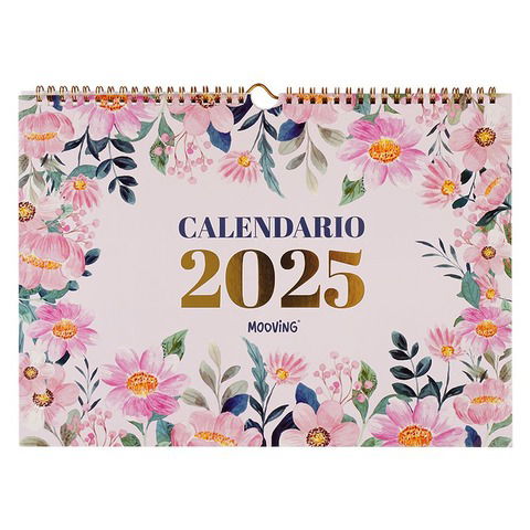 Calendario 2025 de Pared Mooving Floral 35x25 (0241)