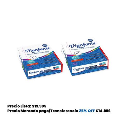 Repuesto Nº3 Triunfante-90Grs- x480Hojas. 