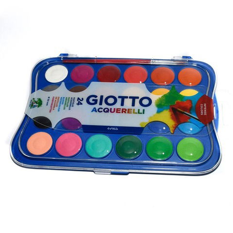 Acuarela Giotto x24 colores + pincel