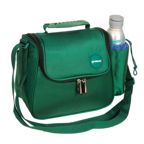 Lunchera Gremond con Porta Botella 24x26 x14CM. Verde (0521-4002-0003)