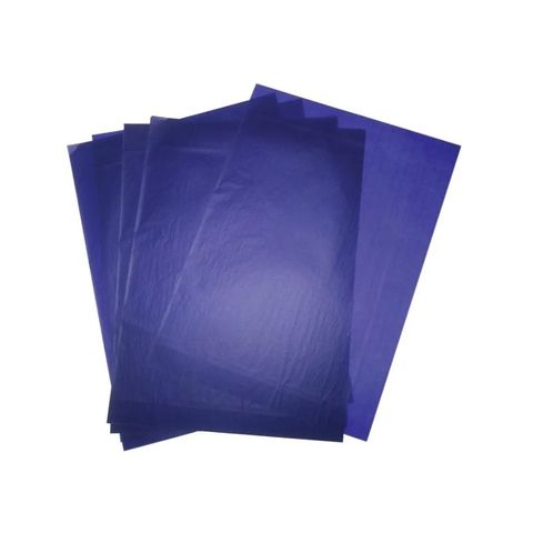 Carbónico Papel Credencial Azul Blister x10