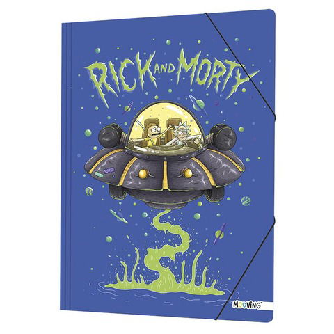 Carpeta Oficio con Elástico Mooving Rick & Morty 