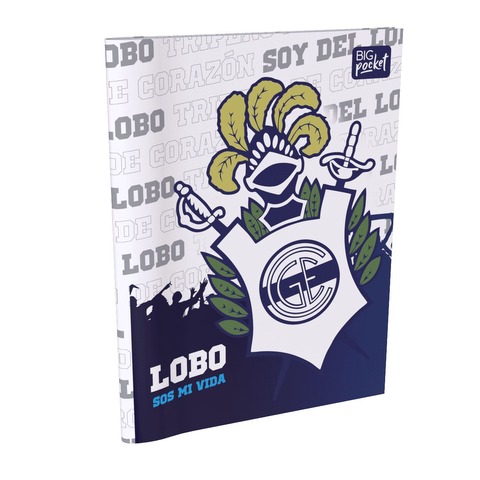 Cuaderno Escolar 16x21 Tapa Flex. Raya PPR Gimnasia - Lobo sos mi vida 