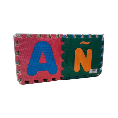 Goma Eva Pisos 30x30 x27 Piezas de 8mm ABC Mayúsculas Encastrables (93210BC) Multicolor