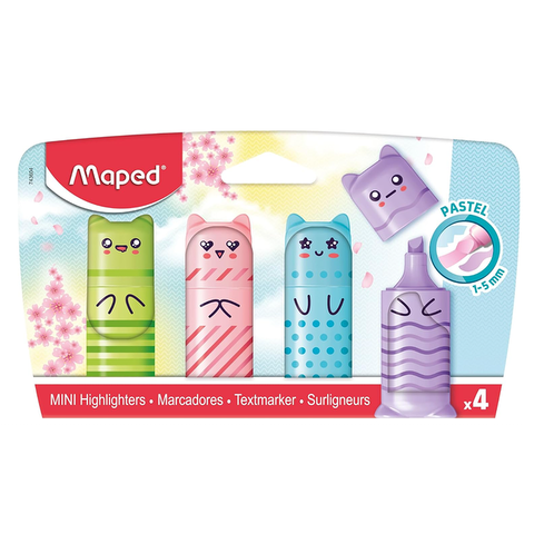 Resaltador Maped Mini Pastel x4 (743604)