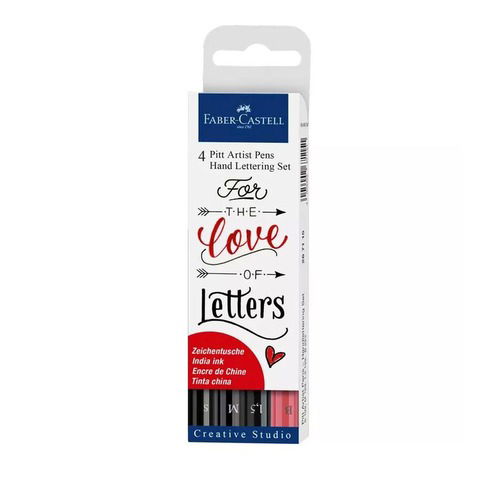 Marcador Faber Castell Pitt Artist Pen Lettering Love x4