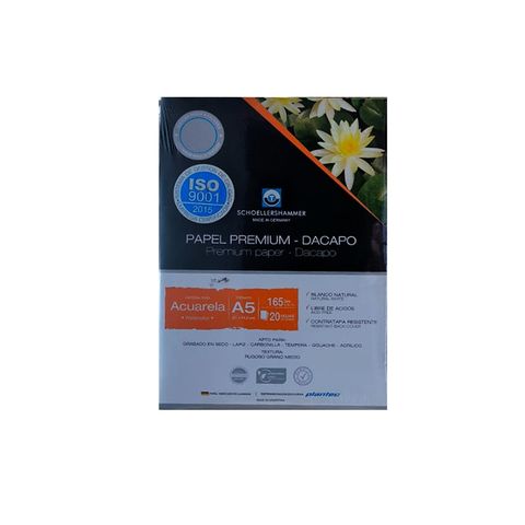Block Plantec/Schoeller P/Acuarela Da Capo (165gr) (A5) (20H) (89721) 