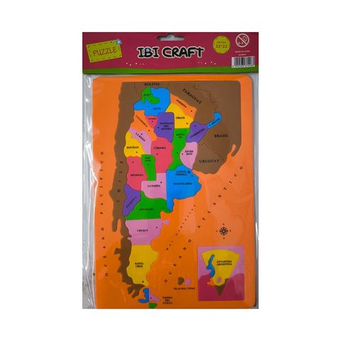 Goma Eva Set Encastre Territorio Argentino 22X34