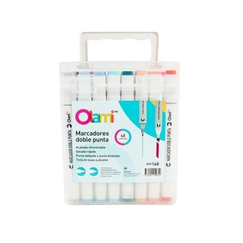 Marcador Olami Sketch Doble Punta Box x48 (MDP148)
