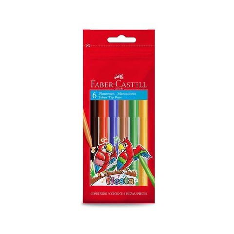 Marcador Faber Castell x 6 Fiesta