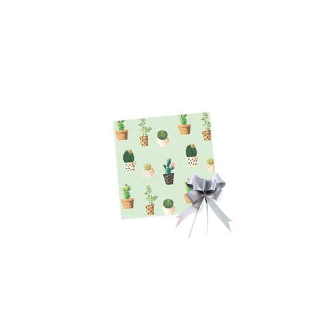 Papel de Regalo Fantasía 70x100 Cactus x2 + 2 Moños