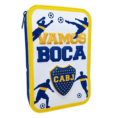 Cartuchera 1 Piso Tela Mooving Boca Jrs. Vamos Boca