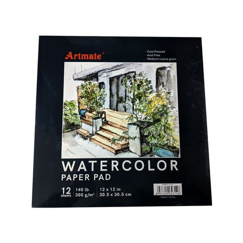 Block Artmate Acuarela (300gr) (30,5X30,5cm) (HSW-CC-1212) Paper Pad - Embl.