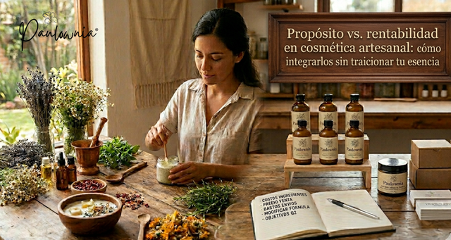 NEGOCIOS CON ALMA: Propósito vs. rentabilidad en cosmética artesanal, cómo integrarlos sin traicionar tu esencia.