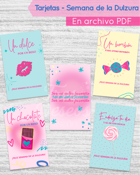 TARJETAS - SEMANA DE LA DULZURA