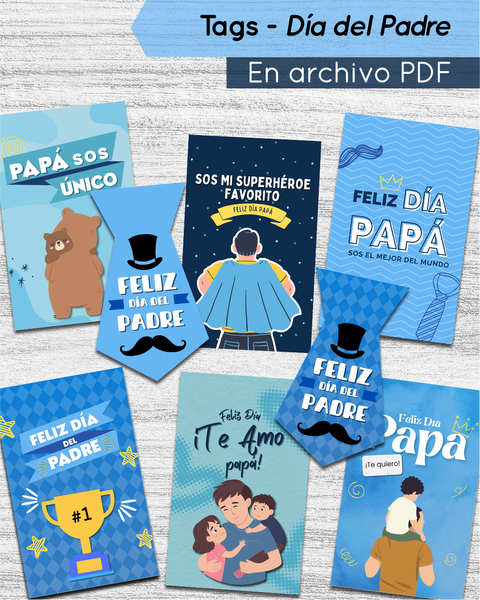 TAGS Y STICKERS - DÍA DEL PADRE