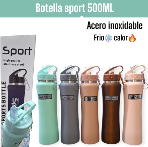 BOTELLA TERMICA SPORT 600ML FRIO