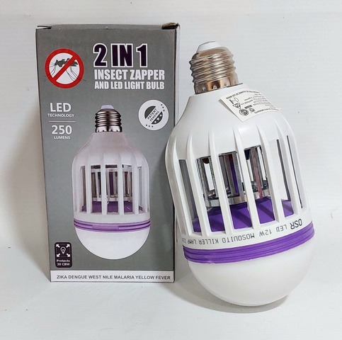 FOCO LED 2 EN 1 MATA MOSQUITOS